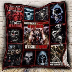 The Throne For Me Skull King Quilt P517  Quilt